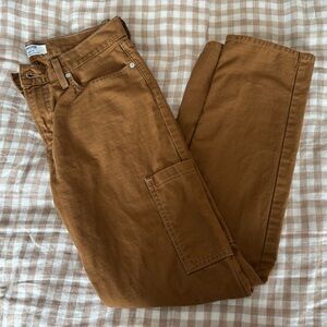 90’s Loose Straight Mustard Brown Pants
